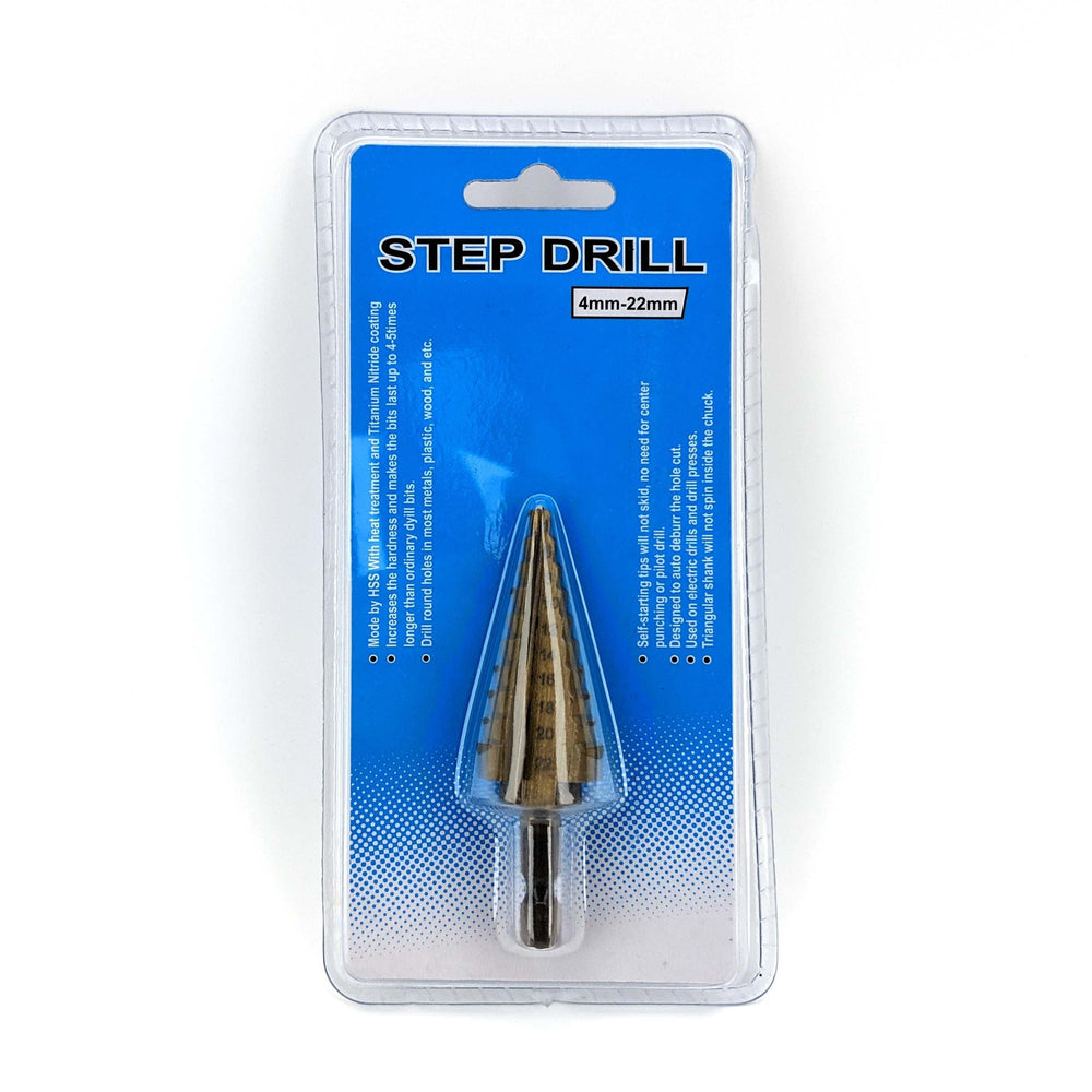 Stepped Drill Bit: 4-22mm Titanium Coated