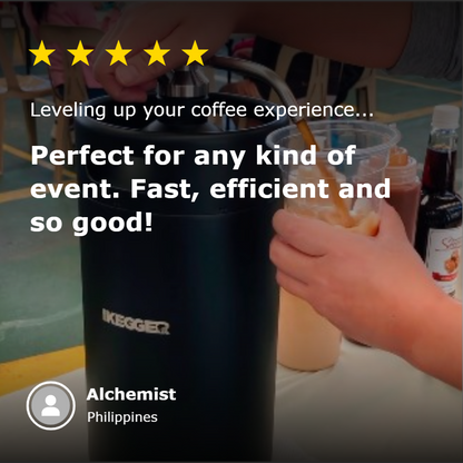 ikegger mini keg for events review "perfect for any kind of event. Fast, efficient and so good!"